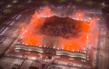الألعاب النارية في افتتاح كأس العالم قطر 2022