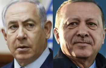 الرئيس التركي رجب طيب أردوغان ورئيس الوزراء الإسرئايلي بنيامين نتنياهو