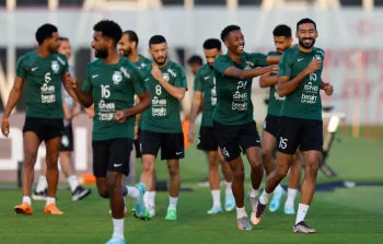 المنتخب السعودي في مباراته ضد الأرجنتين في بطولة كأس العالم 2022