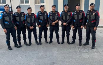 قوة من الشرطة الفلسطينية المشاركة في تأمين كأس العالم 2022