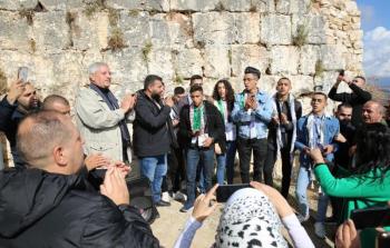 وفد زيارة ملتقى شهداء فلسطين