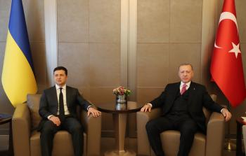 الرئيس التركي رجب طيب أردوغان. والرئيس الاوكراني فولوديمير زيلينسكي jpg