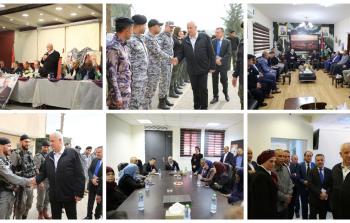 صور من زيارة وزير الداخلية الفلسطينية إلى محافظتي نابلس وسلفيت