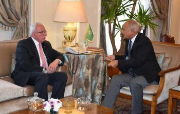 لقاء المالكي مع الأمين العام لجامعة الدول العربية أبو الغيط 