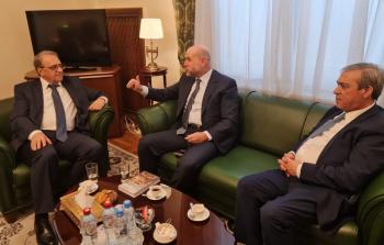 جانب من لقاء الهباش مع نائب وزير الخارجية الروسي