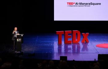 محمد اشتية رئيس وزراء فلسطين يشارك في مؤتمر تيدكس