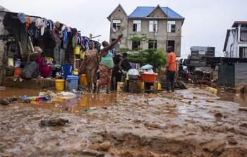 جانب من الفيضانات في الكونغو