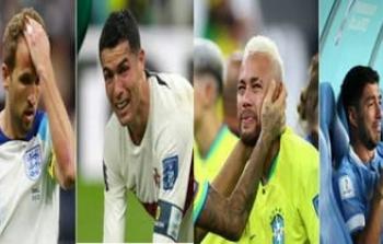 بكاء نجوم كرة القدم في كأس العالم2022