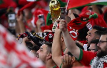 فرحة جماهير المغرب بعد فوز المغرب على إسبانيا