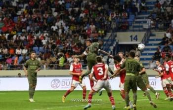 من مباراة آرسنال وميلان في كأس سوبر دبي