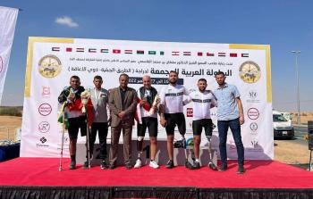 دراجان فلسطينيان يحققان فضية وبرونزية البطولة العربية بالإمارات لفئة ذوي الإعاقة.