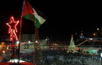 جانب من احتفالات عيد الميلاد في بيت لحم