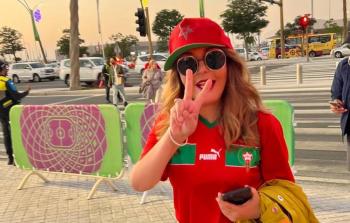 الفنانة سميرة سعيد تحتفل مع المنتخب المغربي