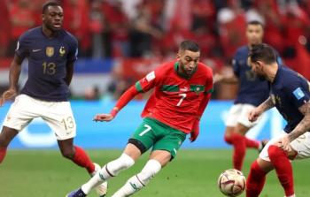 لاعبو المغرب وفرنسا في مباراة اليوم بكأس العالم 2022