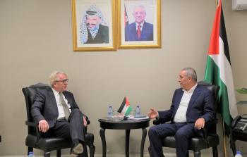 لقاء حسين الشيخ مع ممثل الأمم المتحدة لعملية السلام وينسلاند