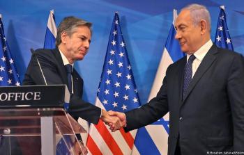 رئيس الوزراء الإسرائيلي نتنياهو مع وزير الخارجية الأمريكي بلينكن