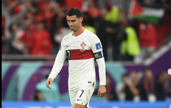 رونالدو في مباراة المغرب والبرتغال ضمن كأس العالم 2022