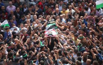 تشييع جثمان الشهيد أحمد دراغمة في طوباس