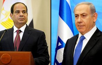 رئيس الوزراء الإسرائيلي نتنياهو والرئيس المصري عبد الفتاح السيسي