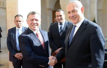 لقاء سابق بين ملك الأردن عبد الله الثاني وبنيامين نتنياهو