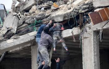 صور موجعة للزلزال الذي ضرب سوريا .. تصوير: 