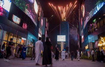سعوديون يتنزهون في موعد الإجازات في السعودية