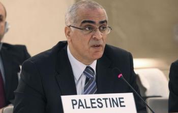 مندوب فلسطين في مجلس حقوق الإنسان إبراهيم خريشة