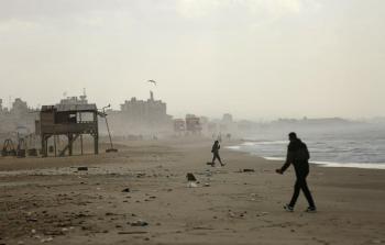منخفض جوي يضرب طقس فلسطين - بحر غزة