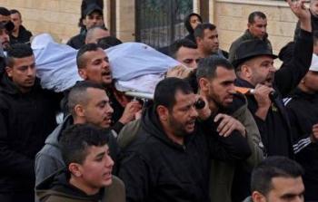 فلسطينيين يشيعون جثمان الشهيد الطفل قصي واكد