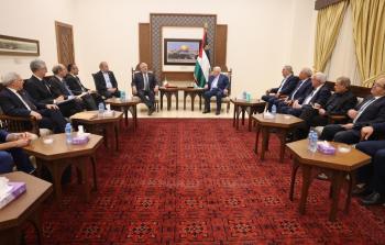 لقاء الرئيس عباس مع وزير الخارجية الإيطالي
