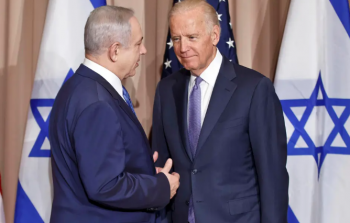 رئيس الوزراء الإسرائيلي نتنياهو مع الرئيس الأمريكي بايدن