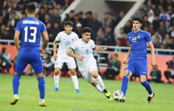 من مباراة العراق ضد اوزبكستان النهائية