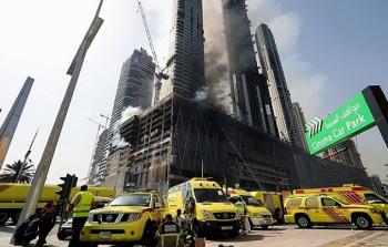 حريق بمنطقة الراس في دبي