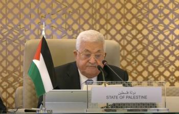 الرئيس الفلسطيني محمود عباس خلال كلمته في القمة العربية