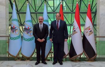 جانب من لقاء اشتية مع وزير المخابرات المصرية