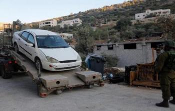 الاحتلال يستولي على مركبة ومحول كهرباء في نابلس