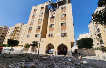 أثار القصف على غزة - صورة أرشيفية