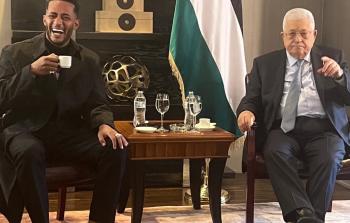 الرئيس عباس يلتقي في نيويورك مع الفنان محمد رمضان