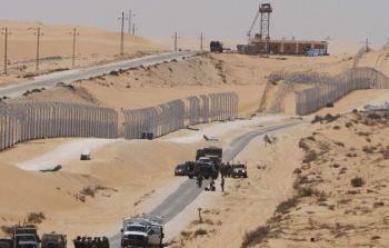 من مكان إطلاق النار قرب الحدود المصرية