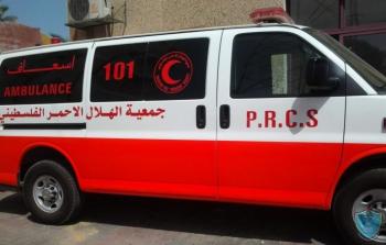 الشرطة تعلن وفاة مواطن جراء حريق نشب في الخليل / صورة إسعاف فلسطيني