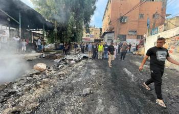 من الدمار والخراب للشوارع والبنى التحتية لمخيم نور شمس خلال اقتحام الاحتلال