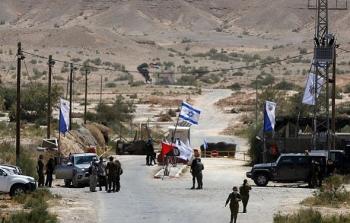 الحدود الإسرائيليّة الأردنيّة بالقرب في وادي عربة (Getty Images)