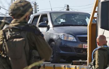 *من مكان اغتيال قوات الاحتلال للشبان الثلاثة في نابلس .. تصوير: 
