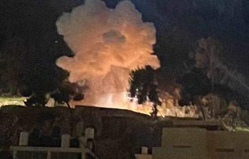 لحظة انفجار العبوة الناسفة في نابلس