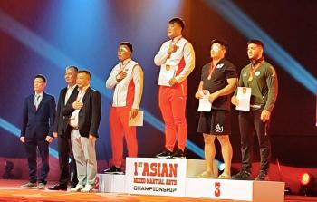 فلسطين تحقق ميدالية برونزية في بطولة آسيا للفنون القتالية المختلطة