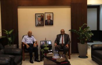 لقاء وزير الأشغال مع نائب مفوض المنظمات الشعبية في حركة فتح