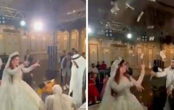 قصة فيديو سعودي يرشّ النقود على عروسه المصرية