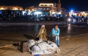 خروج المغربيين للشوارع في أعقاب الزلزال