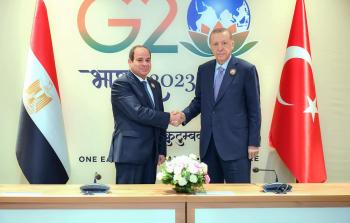 تفاصيل لقاء الرئيس المصري ونظيره التركي في نيودلهي