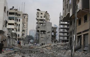 من آثار الدمار على غزة باليوم الرابع للعدوان